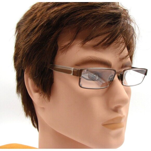 Michael Ryen Europa Int Bronze Rectangular Eyeglass Frames MR-170 w/ Soft Case - Picture 12 of 12